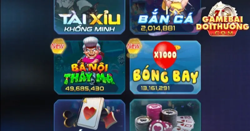 Điểm danh nữa sảnh chơi game đổi thưởng tại cổng game 