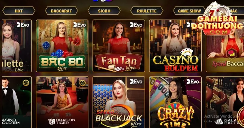 Casino Live đẳng cấp