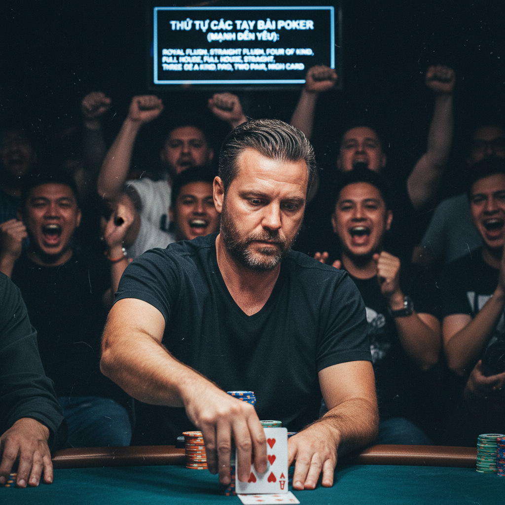 Bảng xếp hạng thứ tự các tay bài trong Poker